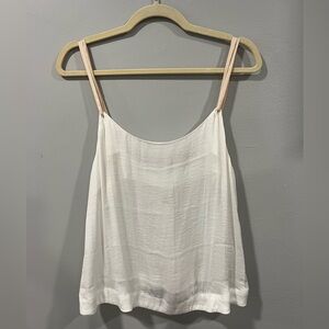 Free People Satin Ivory Blouse